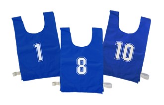 Sports Bib Set - 1-10 Blue