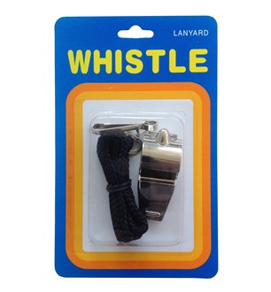 Whistle - Metal with Lanyard
